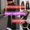 Leggins Acampanados tipo Sol Leon color negro