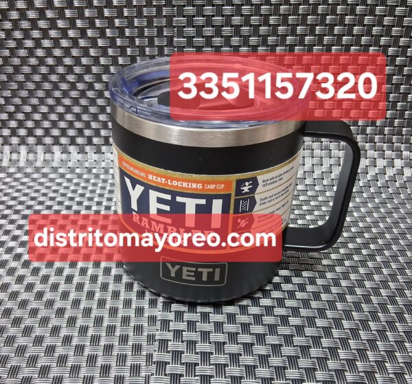 Taza yeti termo de 14 onzas color negro