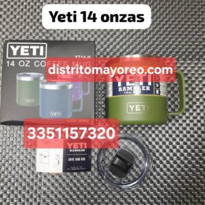 Taza yeti termo de 14 onzas color verde